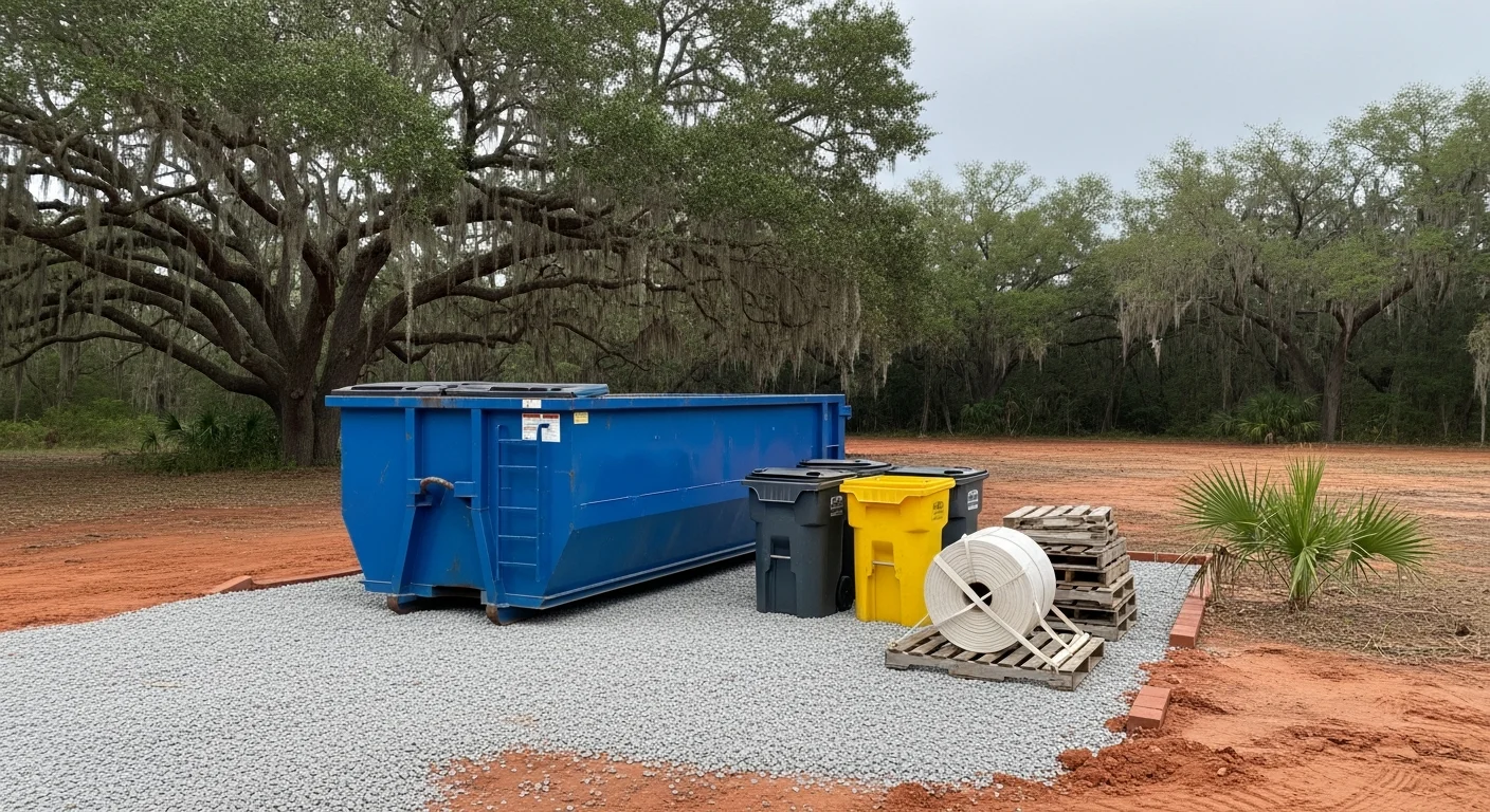 Junk removal and dumpster rental service for property cleanup