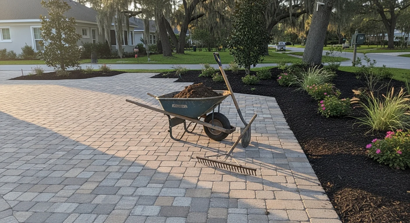 Professional landscaping design and installation work